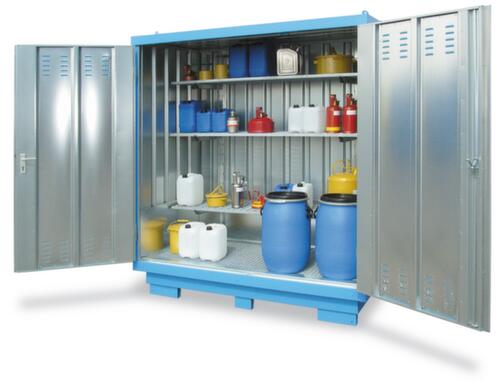 Lacont Gefahrstoff-Container fertig montiert