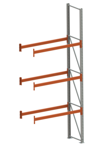 META Palettenregal MULTIPAL für 4 Paletten, 1825 mm breit, 4 Lagerebenen