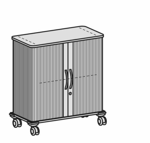 Gera Querrollladenschrank Pro mit Rollen