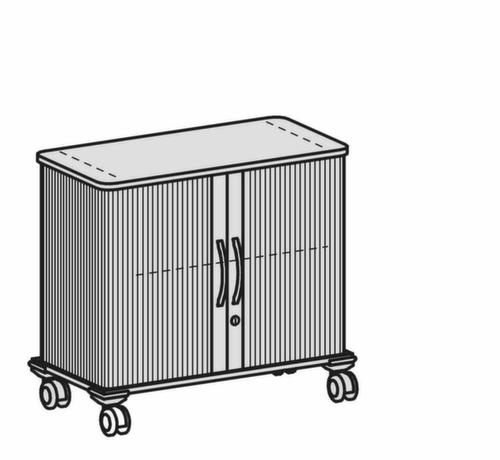 Gera Querrollladenschrank Pro mit Rollen