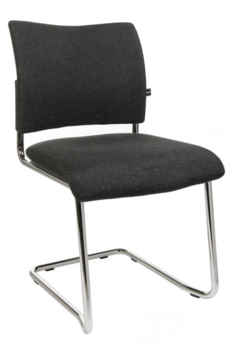 Topstar Gepolsterter Besucherschwinger Visit 20, Sitz Stoff (100% Polypropylen), anthrazit