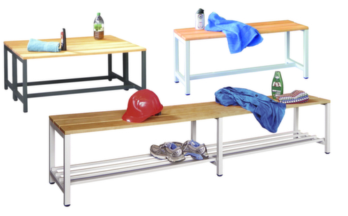 PAVOY Umkleidebank Basis mit Holzleisten