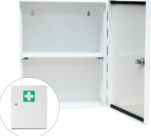 actiomedic Erste-Hilfe-Schrank aus Stahl, leer / für Füllung nach DIN 13157