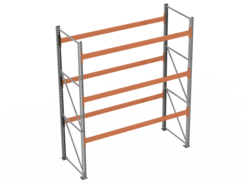 META Palettenregal MULTIPAL für 12 Paletten, 2870 mm breit, 4 Lagerebenen