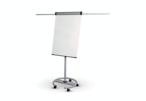 MAUL Mobiles Flipchart MAULsolid mit 2 Papierhaltern, Höhe 1780 - 1960 mm