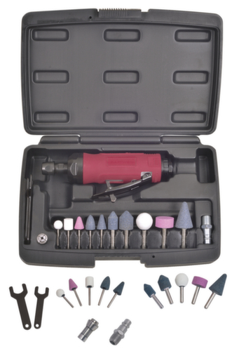 KRAFTWERK® 15-t. Druckluft-Stabschleifer-Koffer