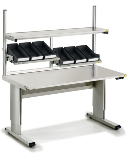 Treston Ablageboden für Montagetisch, für Tischbreite 1500 mm, Tiefe 310 mm