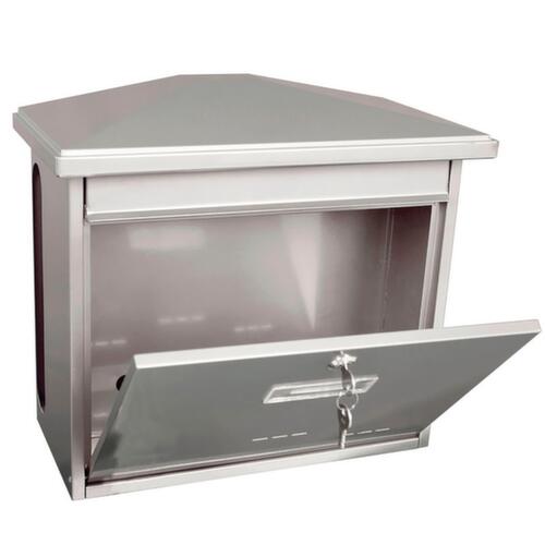 Wandbriefkasten Zamoran mit Namensschild und Zeitungsfach