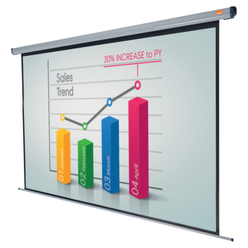 nobo Elektrische Rolloleinwand