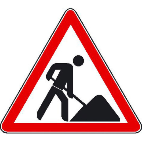 Baustellenschild SafetyMarking® gemäß StVO, "Vorsicht Baustelle"