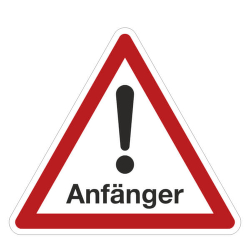 Hinweisschild SafetyMarking®, "Anfänger"