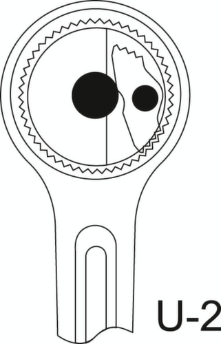 GEDORE 3293 U-2 Umschaltknarre 3/4"