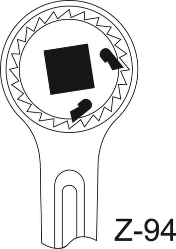 GEDORE 2193 Z-94 Zahnradknarre 1" 720 mm