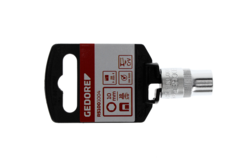 GEDORE R51001004 Steckschlüsseleinsatz 3/8" 6-kant 10 mm Länge 28 mm