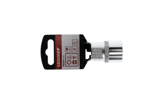 GEDORE RED R61002106 Steckschlüsseleinsatz 1/2" 6-kant 21 mm Länge 38 mm