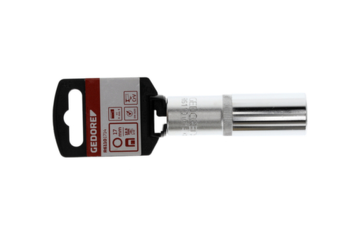 GEDORE R61101714 Steckschlüsseleinsatz 1/2" 12-kant 17 mm Länge 77 mm