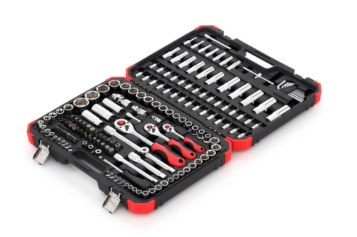 GEDORE R45603172 Steckschlüssel-Satz 1/4"+3/8"+1/2" 172-teilig