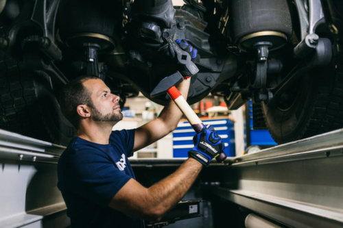 GEDORE 600 H-500 Schlosserhammer ROTBAND-PLUS mit Hickorystiel