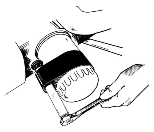 GEDORE RED R15551001 Ölfilterbandschlüssel 1/2" max.-Ø 152mm