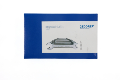 GEDORE 6-122 ISO Doppelmaulschlüssel-Satz 12-teilig 6-34 mm