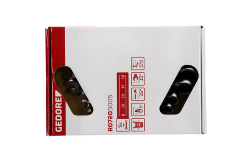 GEDORE R07205005 Ringratschenmaulschlüssel Satz SW8-19 mm 5-teilig