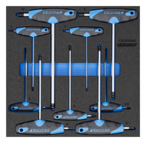 GEDORE 1500 CT2-DT 2142 Winkelschraubendreher-Satz in Check-Tool-Modul