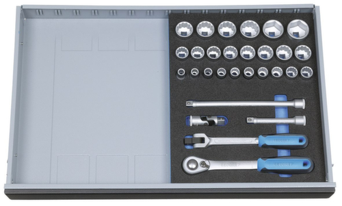 GEDORE 2005 CT2-D 19 Steckschlüssel-Sortiment 1/2" in Check-Tool-Modul