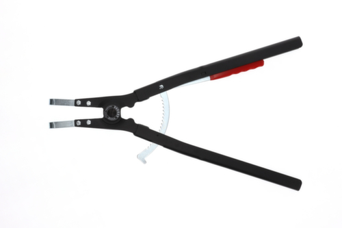 GEDORE 8000 A 61 Montagezange für Außensicherungsringe gewinkelt 252-400mm