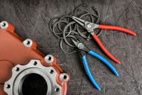 GEDORE 8000 J 21 Montagezange für Innensicherungsringe gewinkelt 19-60mm