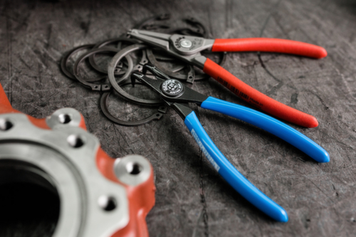 GEDORE 8000 J 21 Montagezange für Innensicherungsringe gewinkelt 19-60mm