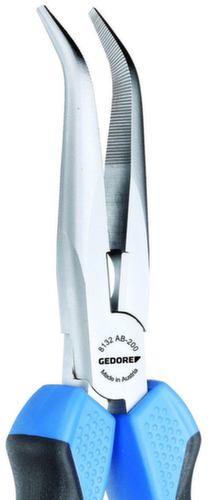 GEDORE 8132 AB-160 JC Flachrundzange 160 mm 2K-Griff
