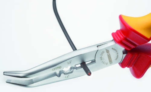 GEDORE SB VDE 8131 AB-200 H VDE-Mehrfachzange 200 mm gewinkelt Hüllenisolierung