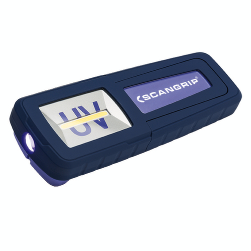 Scangrip Akku-Handleuchte UV-FORM mit ultraviolettem Licht
