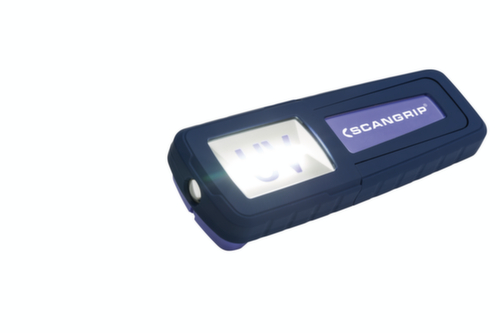 Scangrip Akku-Handleuchte UV-FORM mit ultraviolettem Licht