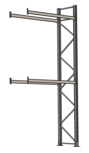 SCHULTE Palettenregal für 9 Paletten, 2825 mm breit, 3 Lagerebenen