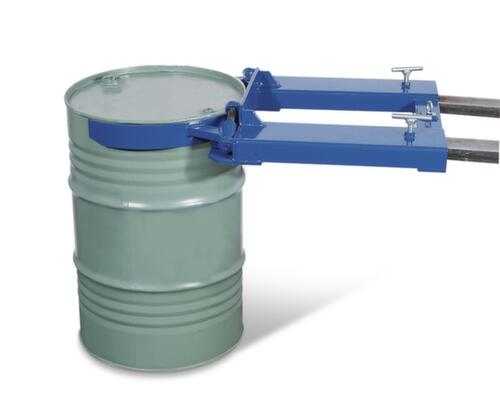 Fassgreifer für 200-Liter-Fässer für Sickenfässer, Aufnahme stehend