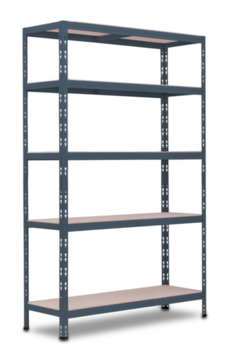 UDOBÄR Schwerlastregal, Höhe x Breite x Tiefe 1800 x 1200 x 400 mm, 5 Böden