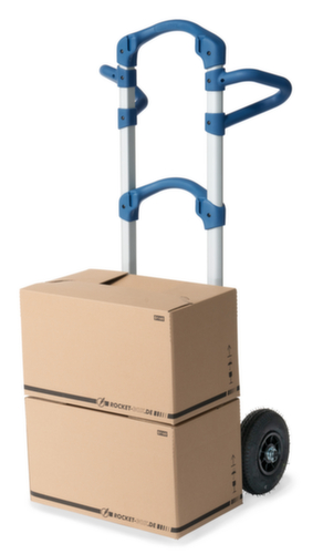 fetra Extra leichte Alu-Kistenkarre Wuppi, Traglast 200 kg, Luft-Bereifung