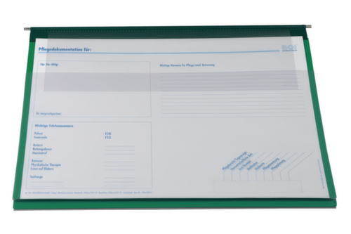 BOI Pflegemappe Stan 1 mit Langaußenheftung, grün