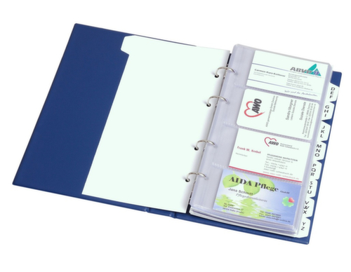 EICHNER Visitenkartenbuch aus PVC in blau