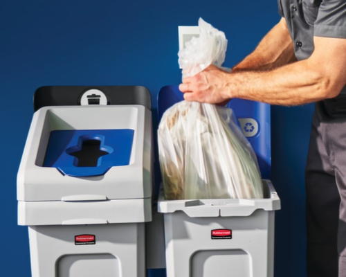 Rubbermaid Abfallbehälter Slim Jim® Starter, 87 l, grau