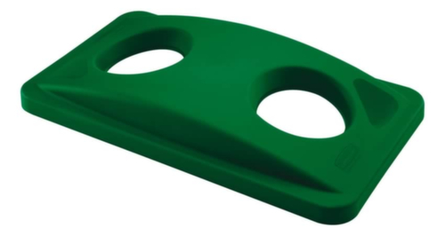 Rubbermaid Deckel Slim Jim® für Flascheneinwurf für Wertstoffsammler, grün