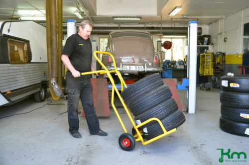 Kongamek Reifenkarre, gelb, Luft-Bereifung