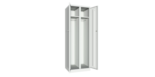 PAVOY Kleider-/Wäscheschrank Basis Plus mit 2 Abteilen, Abteilbreite 300 mm
