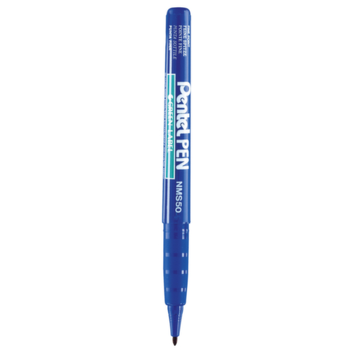 Blauer Permanent-Marker fein
