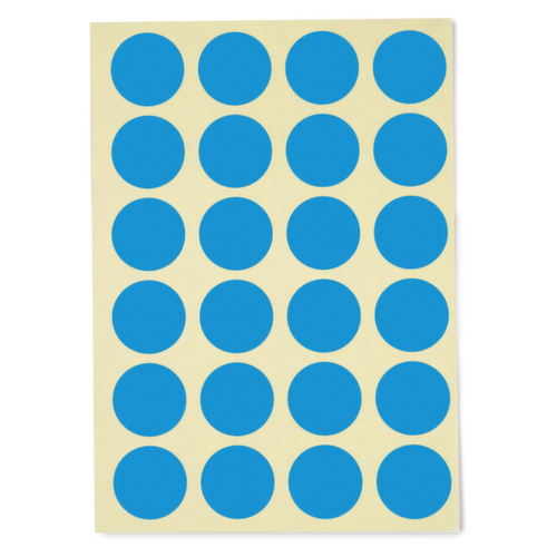 Farbige Markierungspunkte auf DIN A5 Bogen 30 mm