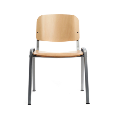 Rocada Holzstapelstuhl, natur, Rücken gerade