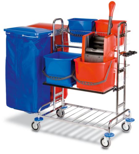 Vermop Reinigungswagen Variant mit verchromtem Gestell