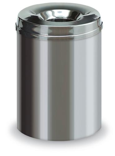 Selbstlöschender Edelstahl-Papierkorb