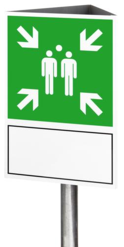 Dreiecksschild für Sammelstelle